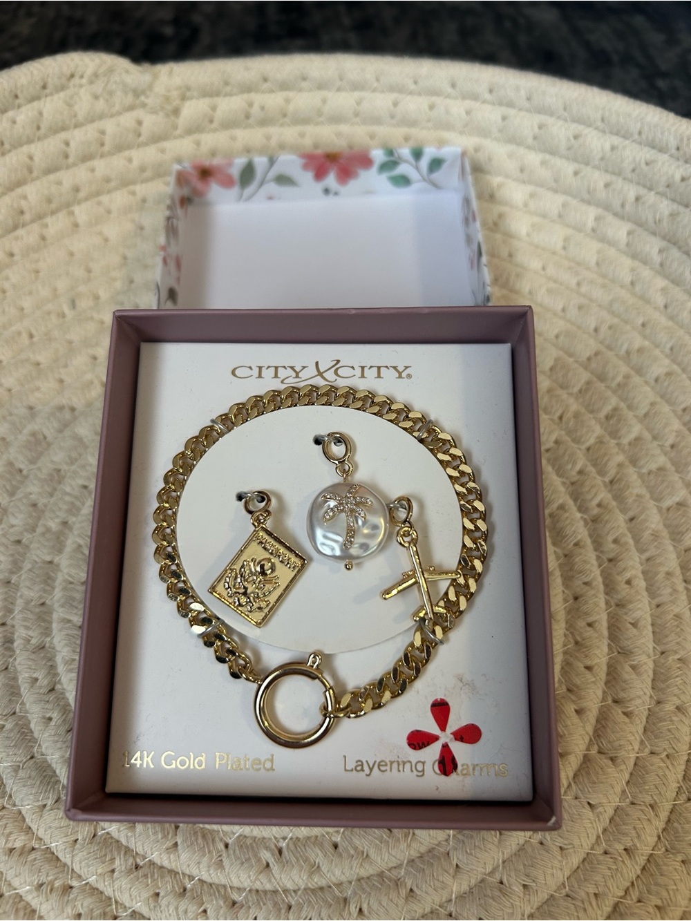 14K Gold-Plated Charm Layering Bracelet - Gold